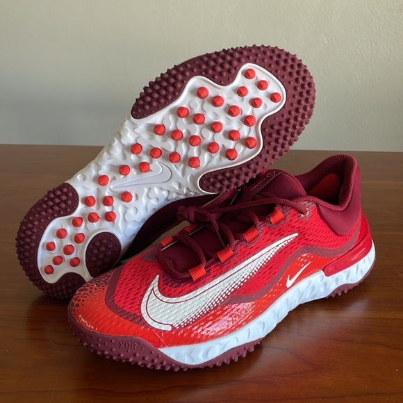 Nike Alpha Huarache Elite 4 Turf Red Baseball Shoes [DJ6523-616] Men’s NWOB - Picture 6 of 10